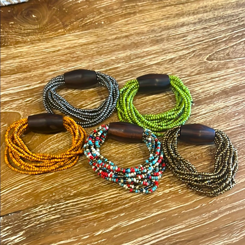 Multicolor Beaded Bracelet Set